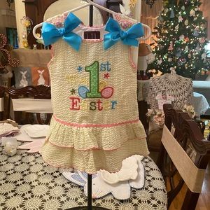 Lil Cactus Infant Girls My First Easter Dress size 3-6 months